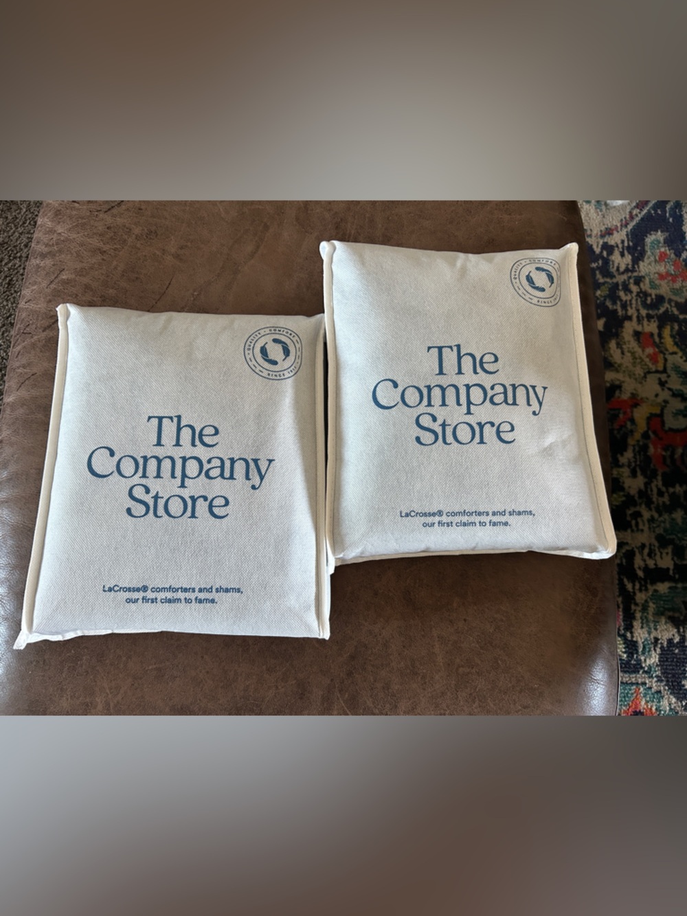 The Company Store Lacrosse Quilted Sham - Smoke Blue, Standard - Picture 3 of 5
